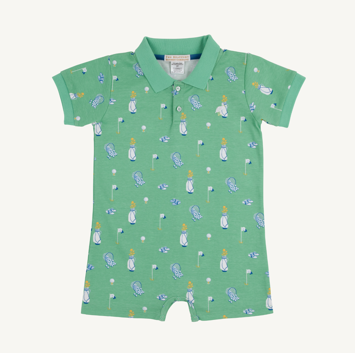 Sir Propers Romper - Pima - Clubhouse Couture (Wood Boat Blue) from Anderson Parker