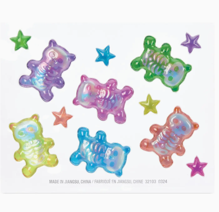 Skeleton Gummy Bears Stickers from Anderson Parker
