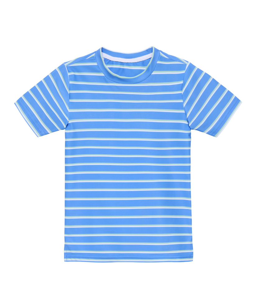 Sky Blue Baseline Stripe Practice Shirt from Anderson Parker