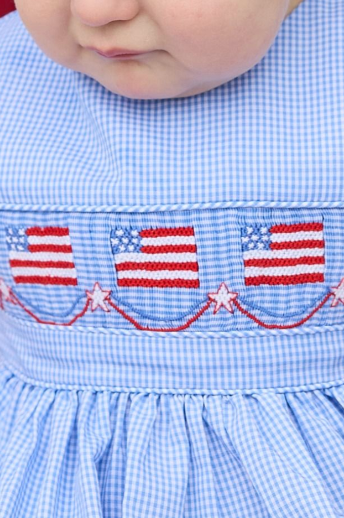 Smocked Apron Bubble - Flags from Anderson Parker