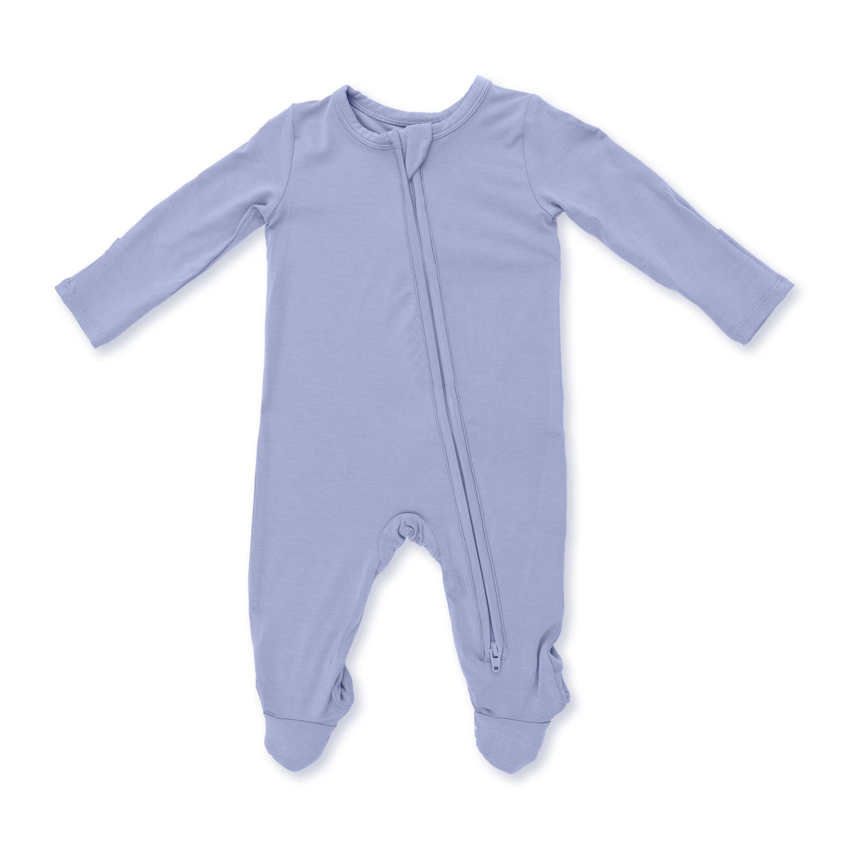 Solid Blue Fog - 2 Way Zipper Footie from Anderson Parker