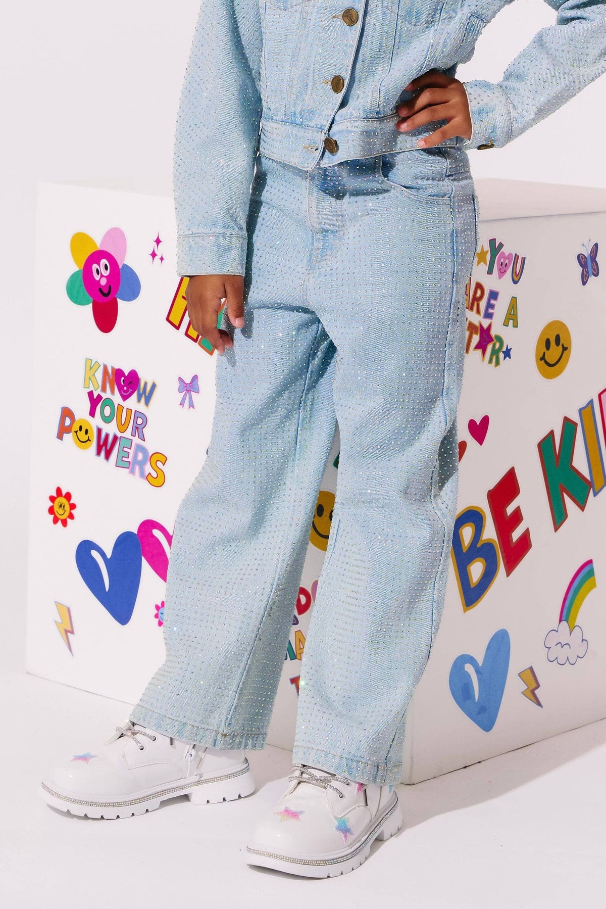 Sparkle Crystal Denim Jeans from Anderson Parker