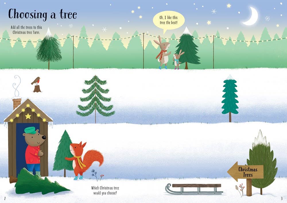 Sparkly Christmas Trees : Usborne from Anderson Parker