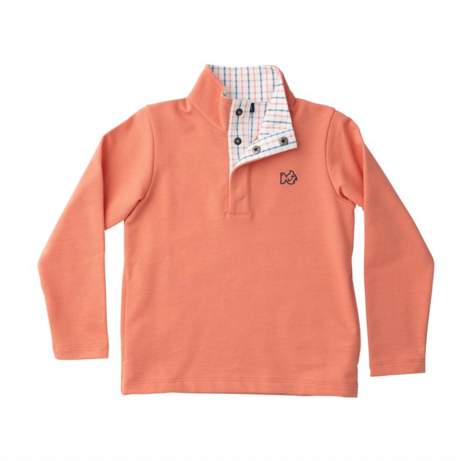 Sporty Snap Pullover - Crabapple from Anderson Parker