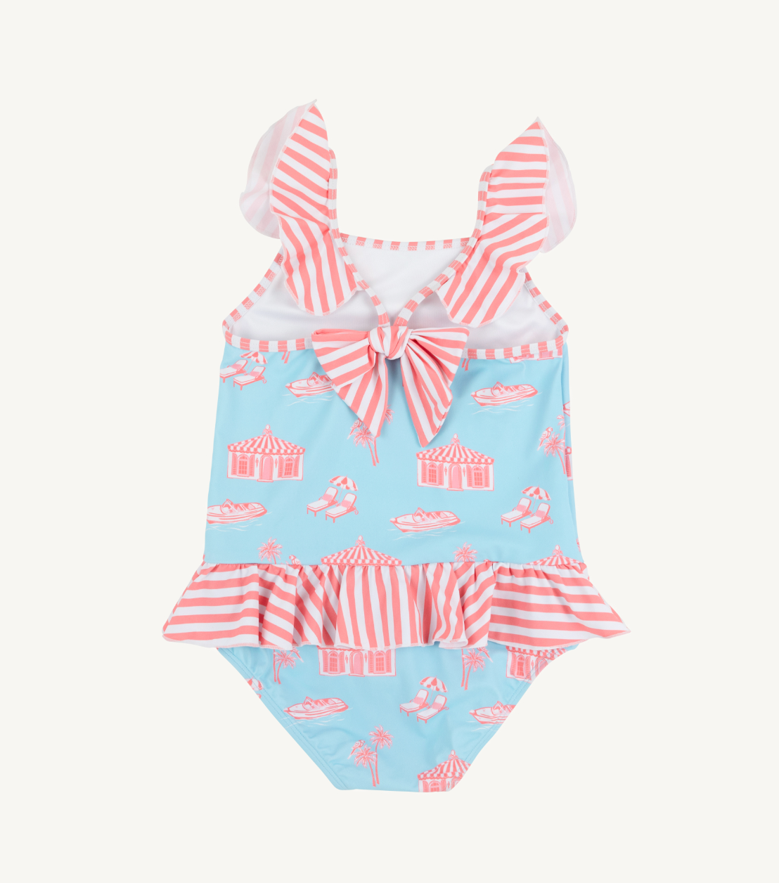 St. Lucia Swimsuit - Parrot Cay Canopy/Parrot Cay Coral Stripe from Anderson Parker