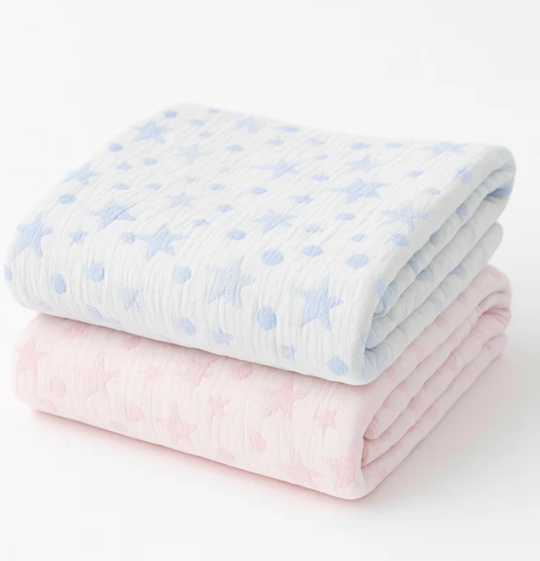 Stars & Dots Baby Blanket - Blue from Anderson Parker