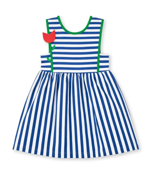 Stripe Knit Dress With Tulip from Anderson Parker