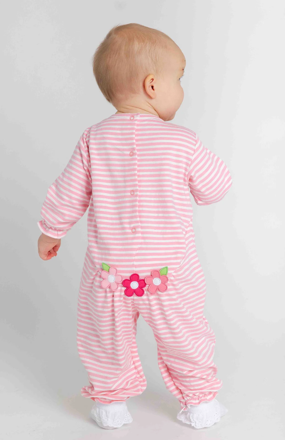 Stripe Knit Longall With Flowers from Anderson Parker