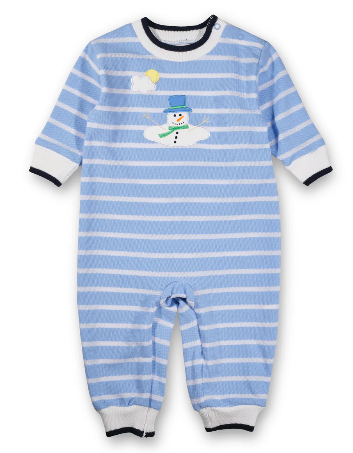 Stripe Knit Longall With Melting Snowman from Anderson Parker
