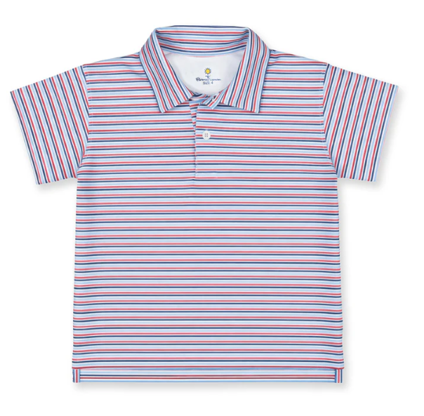 Stripe Print Performance Knit Polo from Anderson Parker