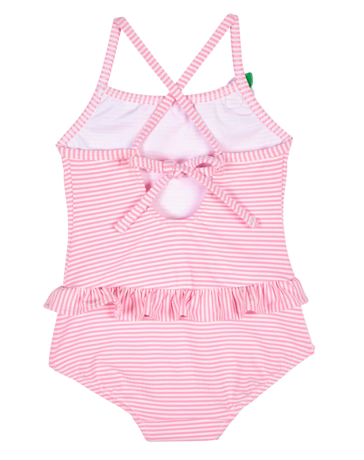 Stripe Seersucker Swimsuit with Flower - Pink from Anderson Parker