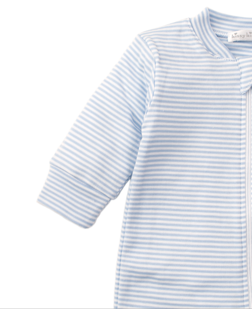 Striped Footie with Zipper from Anderson Parker