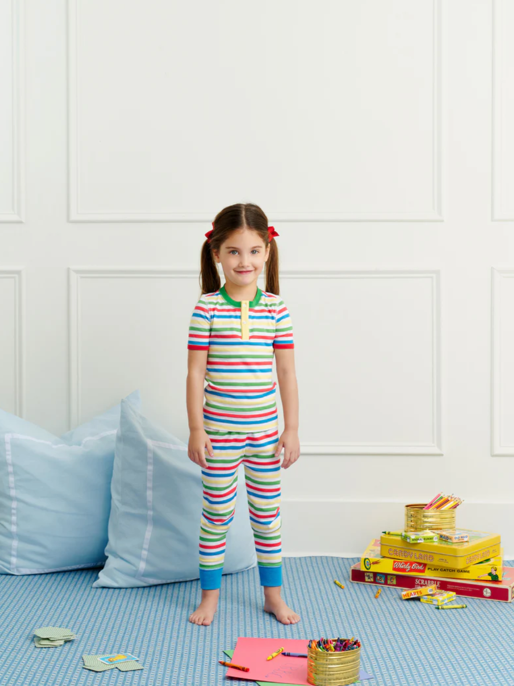 Sutton's Short Sleeve Set - Portland Sealife Stripe from Anderson Parker