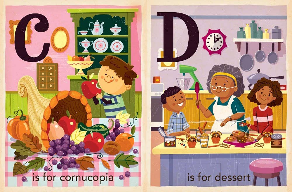 T is for Thankful: Thanksgiving Alphabet board book from Anderson Parker