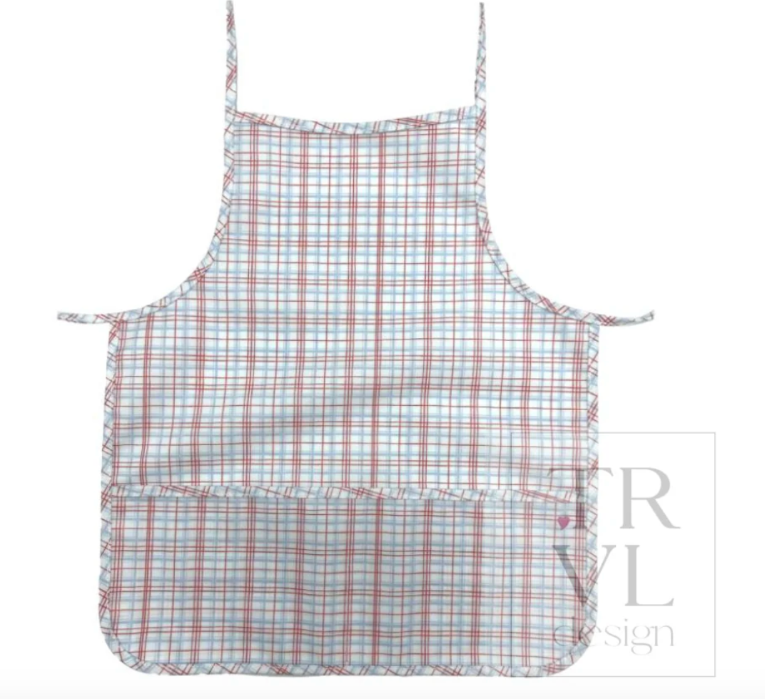 TRVL APRON - Classic Plaid Red from Anderson Parker