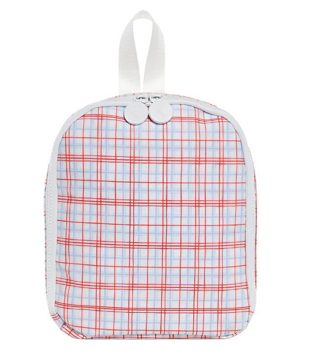 TRVL Bring It! Lunch Bag - Classic Plaid Red from Anderson Parker