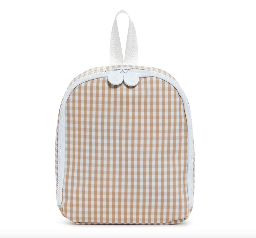 TRVL Bring It! Lunch Bag - Gingham Khaki from Anderson Parker