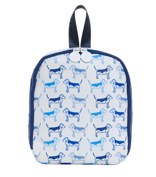 TRVL Bring It! Lunch Bag - Puppy Love Blue from Anderson Parker