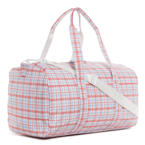 TRVL Duffel Weekender Bag - Classic Plaid Red from Anderson Parker