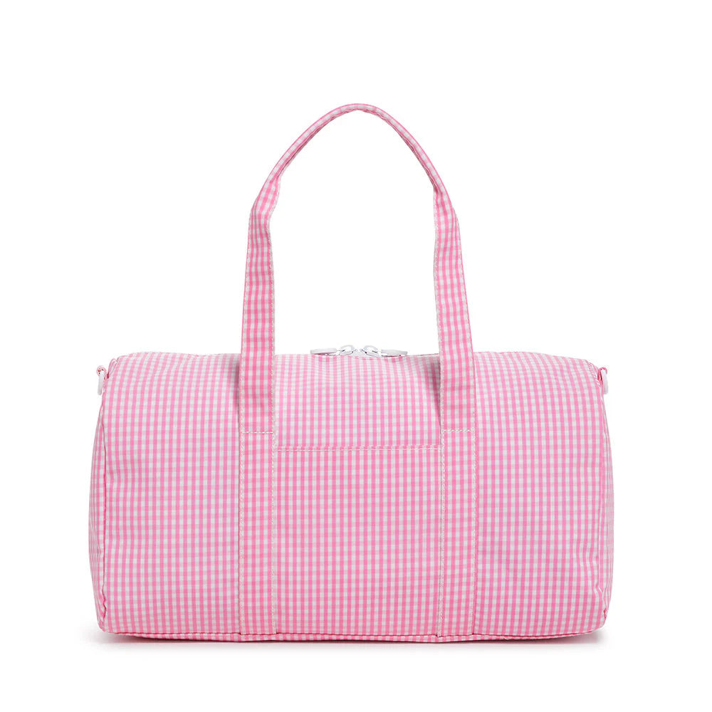 TRVL Duffel Weekender Bag - Gingham Pink from Anderson Parker