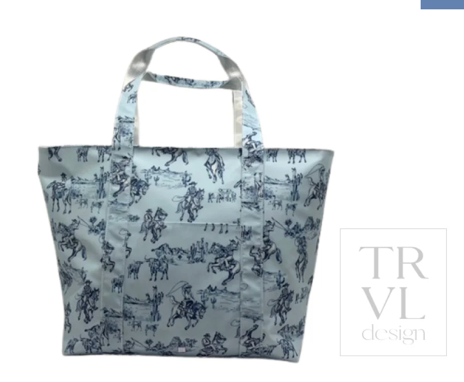 TRVL Jumbo Tote - Cowboy Toile from Anderson Parker