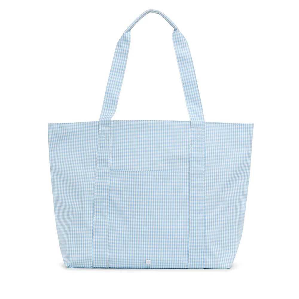 TRVL Jumbo Tote - X-Large Tote - Gingham Mist from Anderson Parker