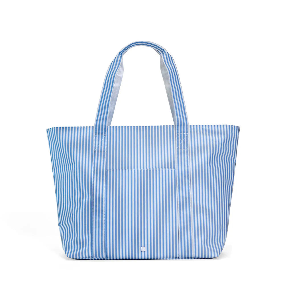 TRVL Jumbo Tote - X-Large Tote - Pimlico Stripe Chambray from Anderson Parker