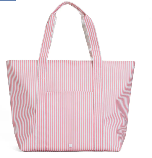 TRVL Jumbo Tote - X-Large Tote - Pimlico Stripe Dusty Rose from Anderson Parker
