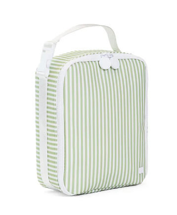 TRVL LUNCH BOX Insulated Lunch Bag - PIMLICO STRIPE SAGE from Anderson Parker