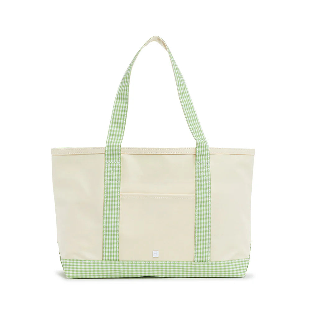 TRVL Medium Tote - Gingham Leaf from Anderson Parker