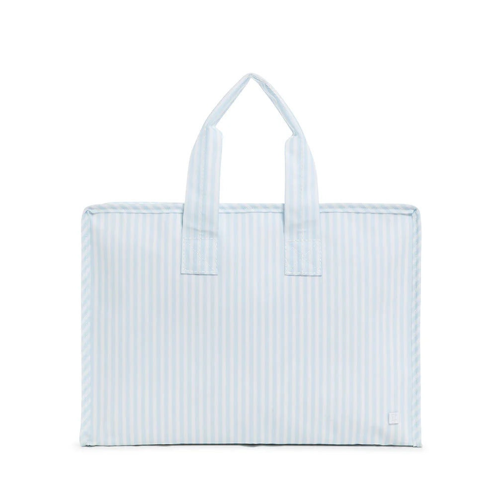TRVL Overnight Tote - Pimlico Stripe Blue from Anderson Parker