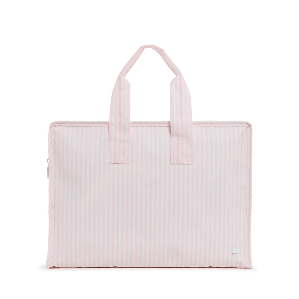 TRVL Overnight Tote - Pimlico Stripe Pink from Anderson Parker