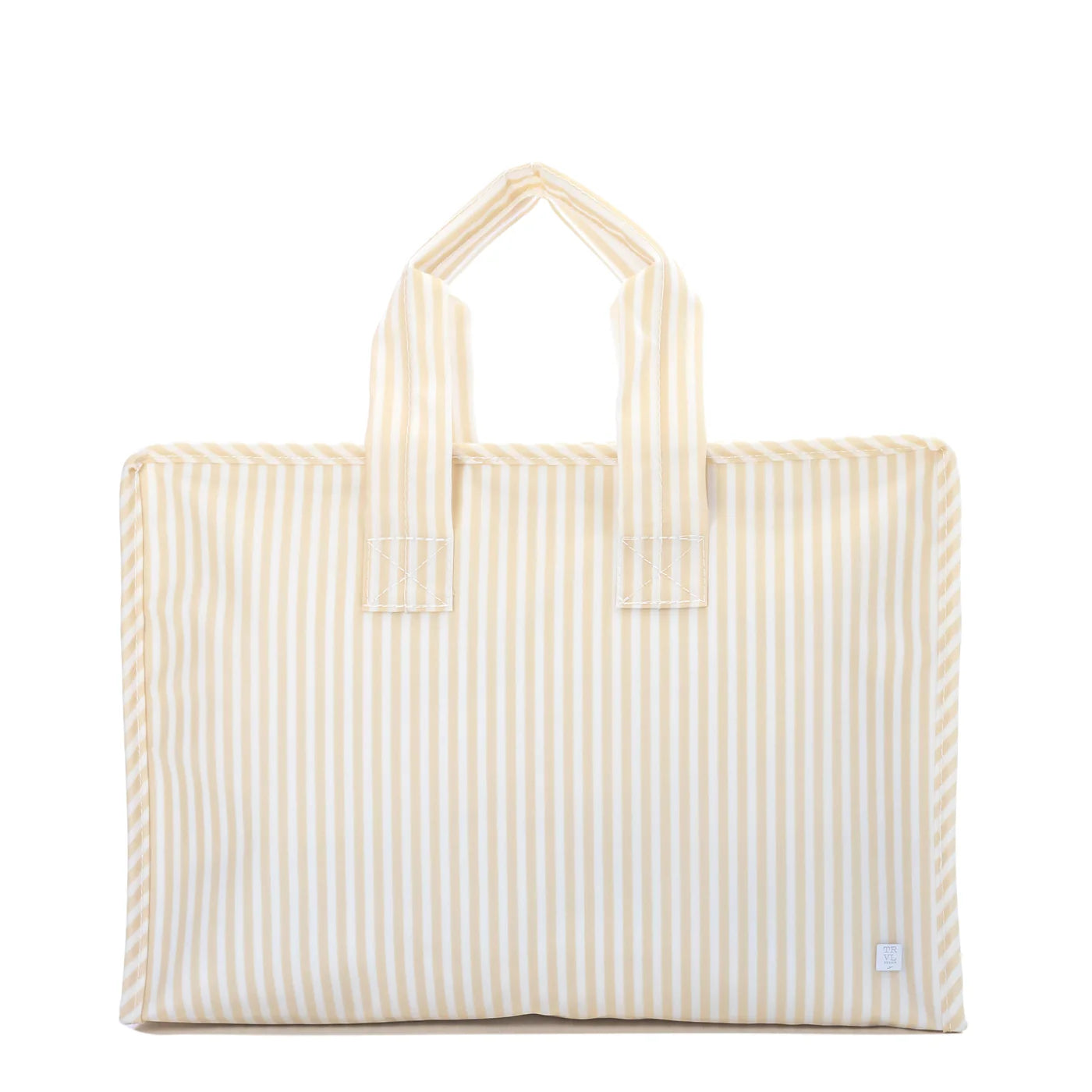 TRVL Overnight Tote - Pimlico Stripe Sand from Anderson Parker