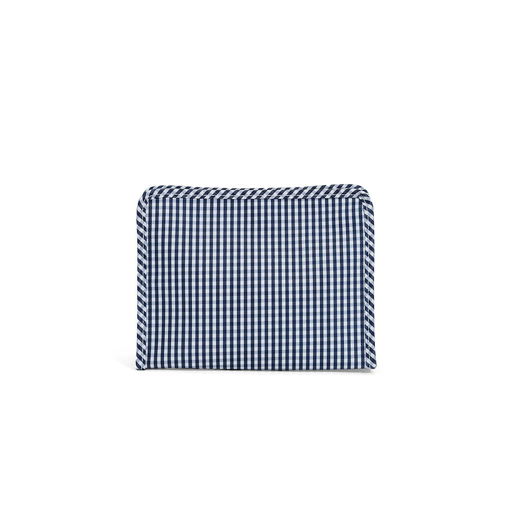 TRVL ROADIE LARGE Zip Pouch - Gingham Navy from Anderson Parker