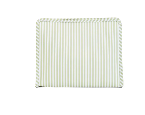 TRVL ROADIE LARGE Zip Pouch - PIMLICO STRIPE SAGE from Anderson Parker