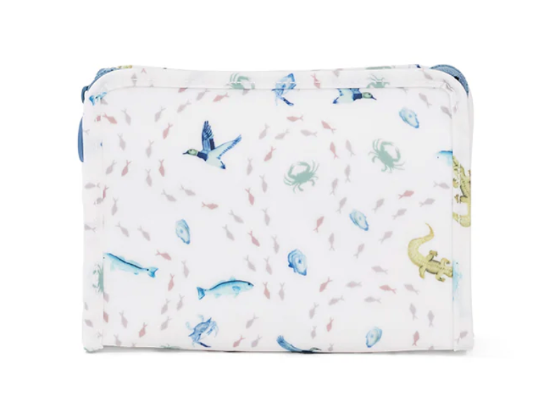 TRVL ROADIE MEDIUM Zip Pouch - COASTAL TIDES from Anderson Parker