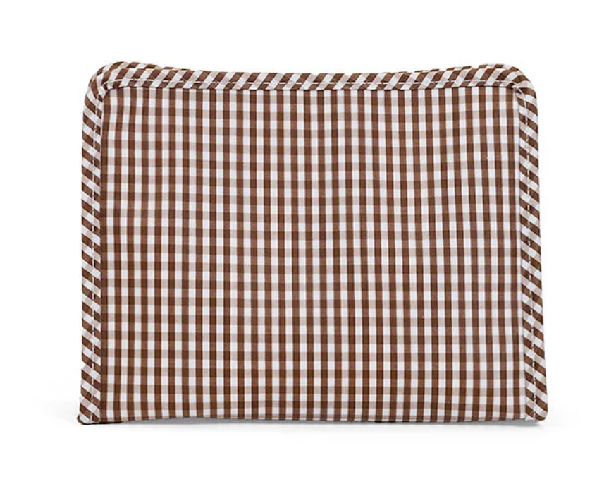 TRVL ROADIE MEDIUM Zip Pouch - GINGHAM COCO from Anderson Parker