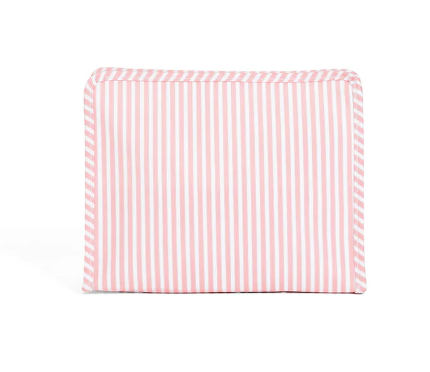 TRVL ROADIE MEDIUM Zip Pouch - Pimlico Stripe Dusty Rose from Anderson Parker