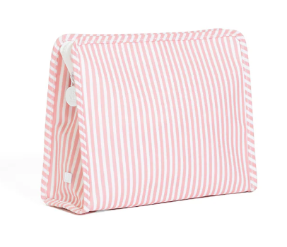 TRVL ROADIE MEDIUM Zip Pouch - Pimlico Stripe Dusty Rose from Anderson Parker