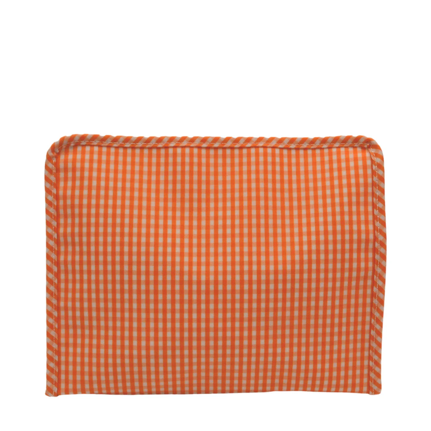 TRVL Roadie Large Zip Pouch - Gingham Orange from Anderson Parker