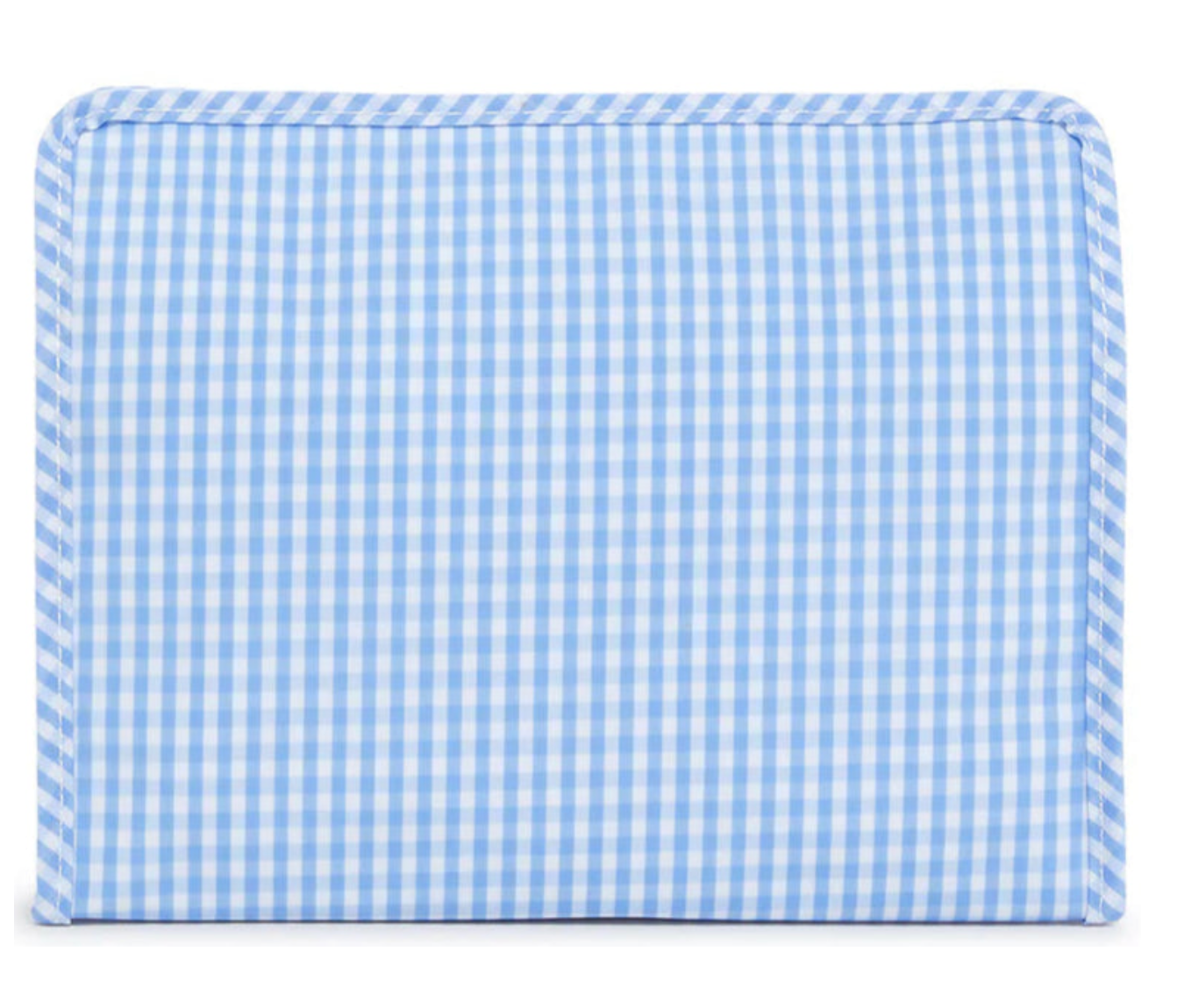 TRVL Roadie Large Zip Pouch - Gingham Sky from Anderson Parker