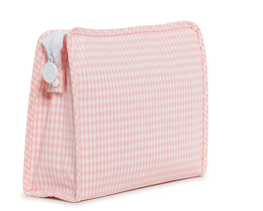 TRVL Roadie Large Zip Pouch - Gingham Taffy from Anderson Parker