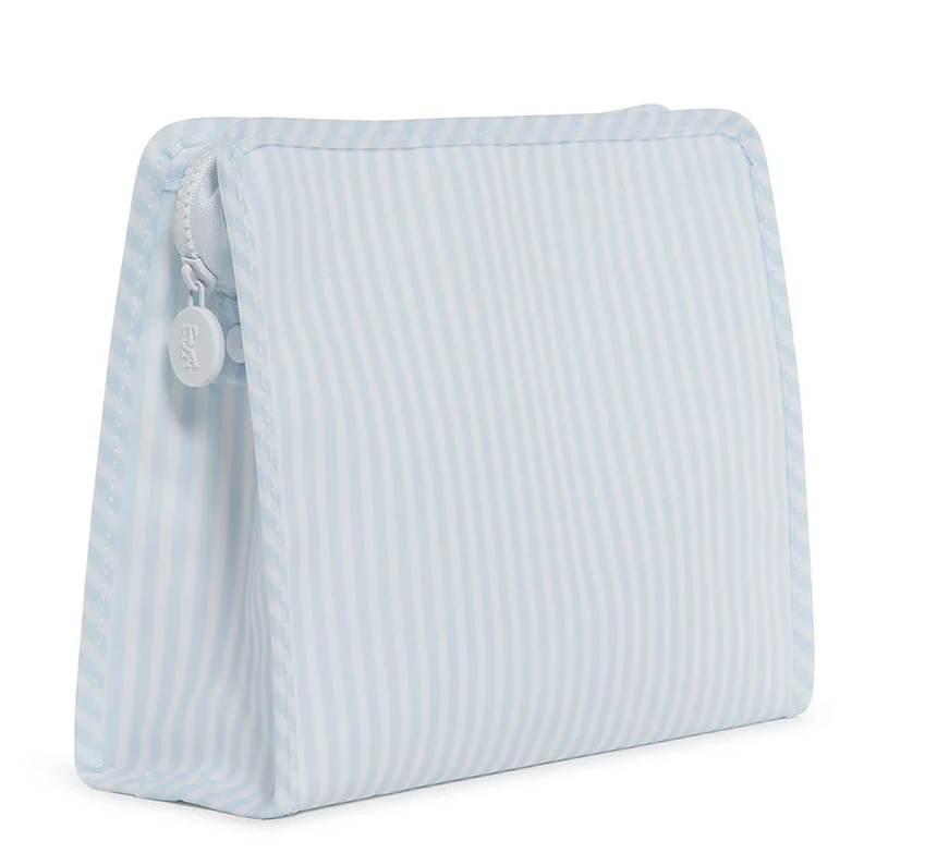 TRVL Roadie Large Zip Pouch - Pimlico Stripe Blue from Anderson Parker