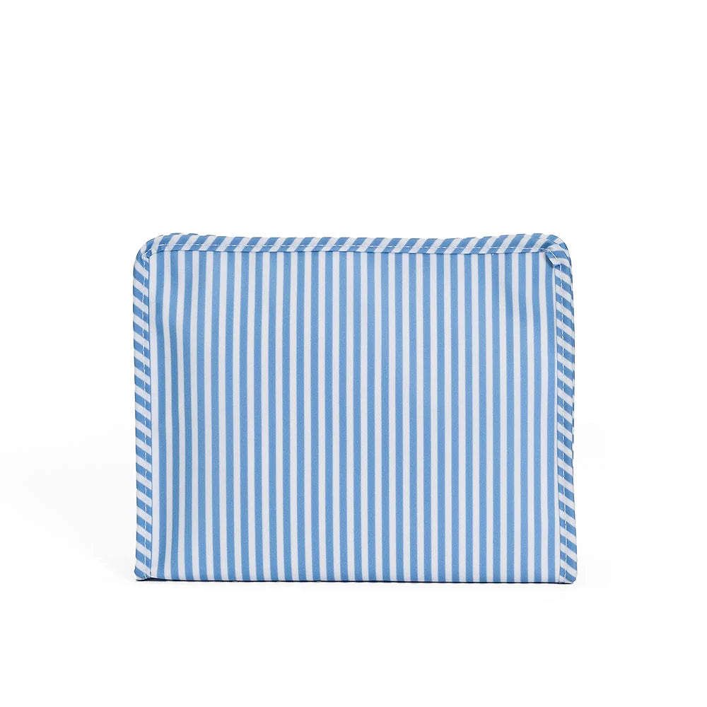 TRVL Roadie Large Zip Pouch - Pimlico Stripe Chambray from Anderson Parker
