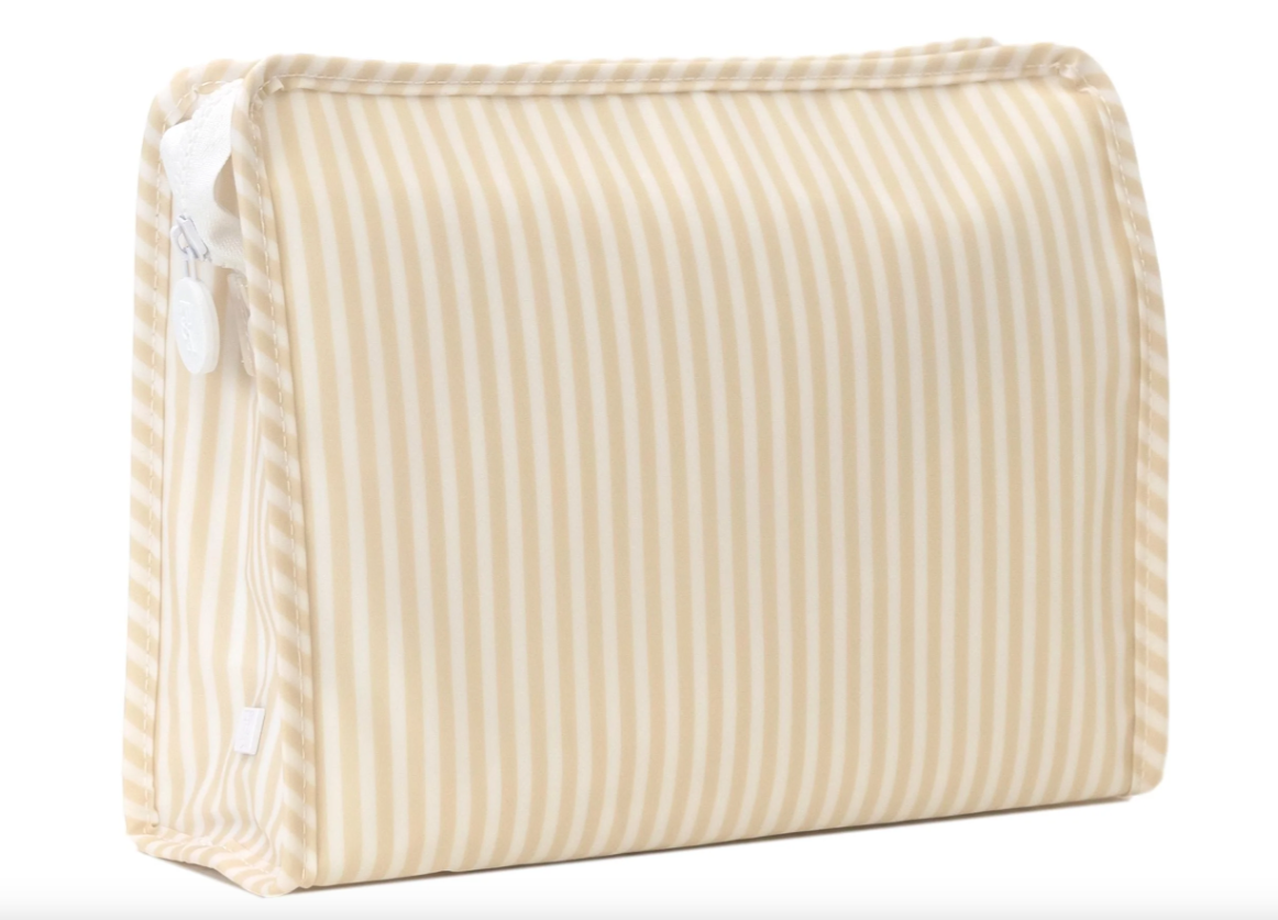 TRVL Roadie Large Zip Pouch - Pimlico Stripe Sand from Anderson Parker