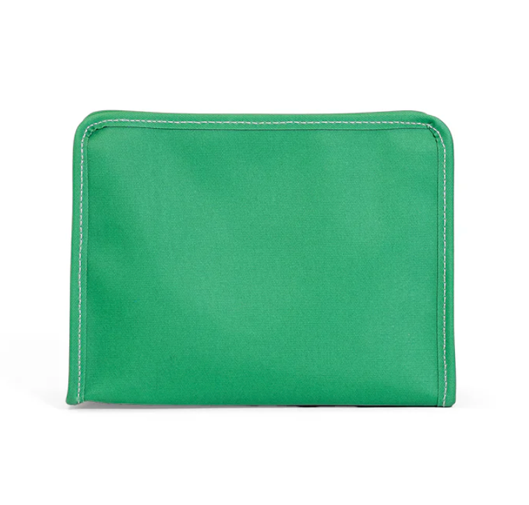 TRVL Roadie Medium Zip Pouch - Coated Canvas Kelly Green from Anderson Parker