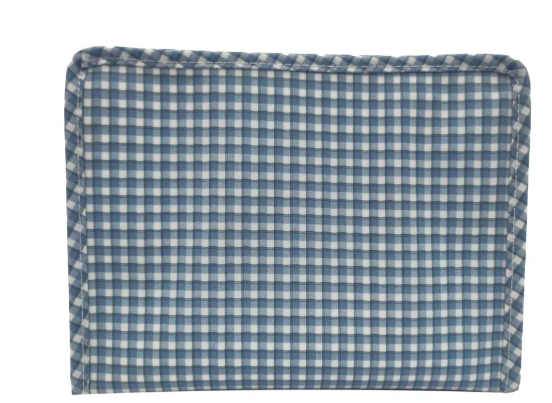 TRVL Roadie Medium Zip Pouch - Rodeo Check Indigo from Anderson Parker
