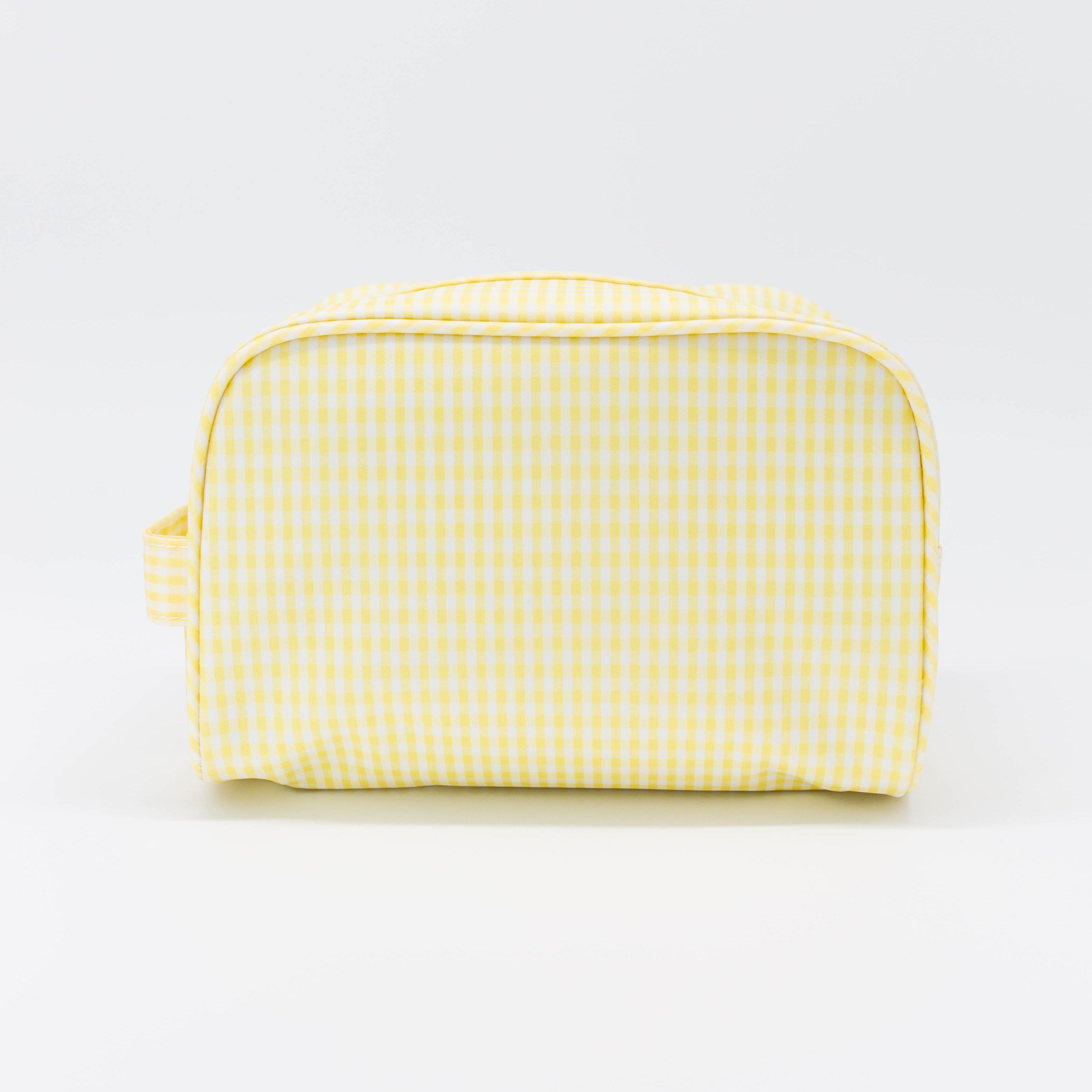 TRVL Stow It Dopp Bag - Gingham Buttercup from Anderson Parker