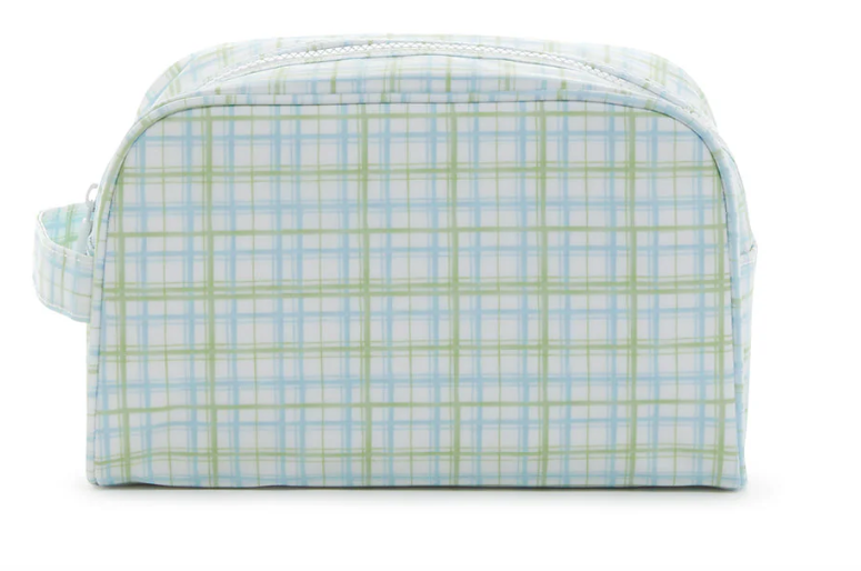TRVL Stowaway Toiletry Bag - Classic Plaid Green from Anderson Parker