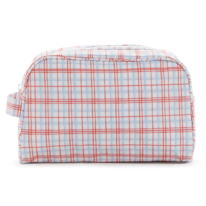 TRVL Stowaway Toiletry Bag - Classic Plaid Red from Anderson Parker
